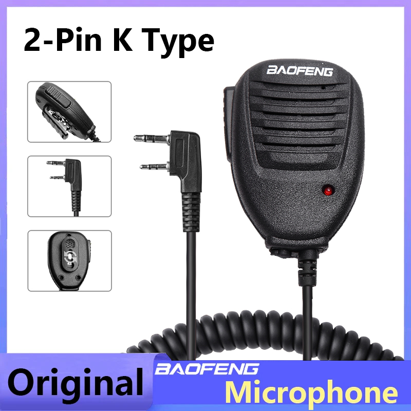Rc Drift Car Brushless - Baofeng-micrófono PTT para walkie-talkie, altavoz de