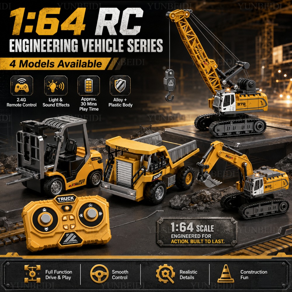 Rc Excavator Hobby - Mini coche de aleación con control