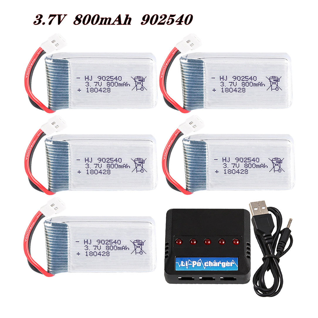 Hobby Rc Quadcopters & Multirotors - Batería Lipo de 3,7 V, 800mAh,