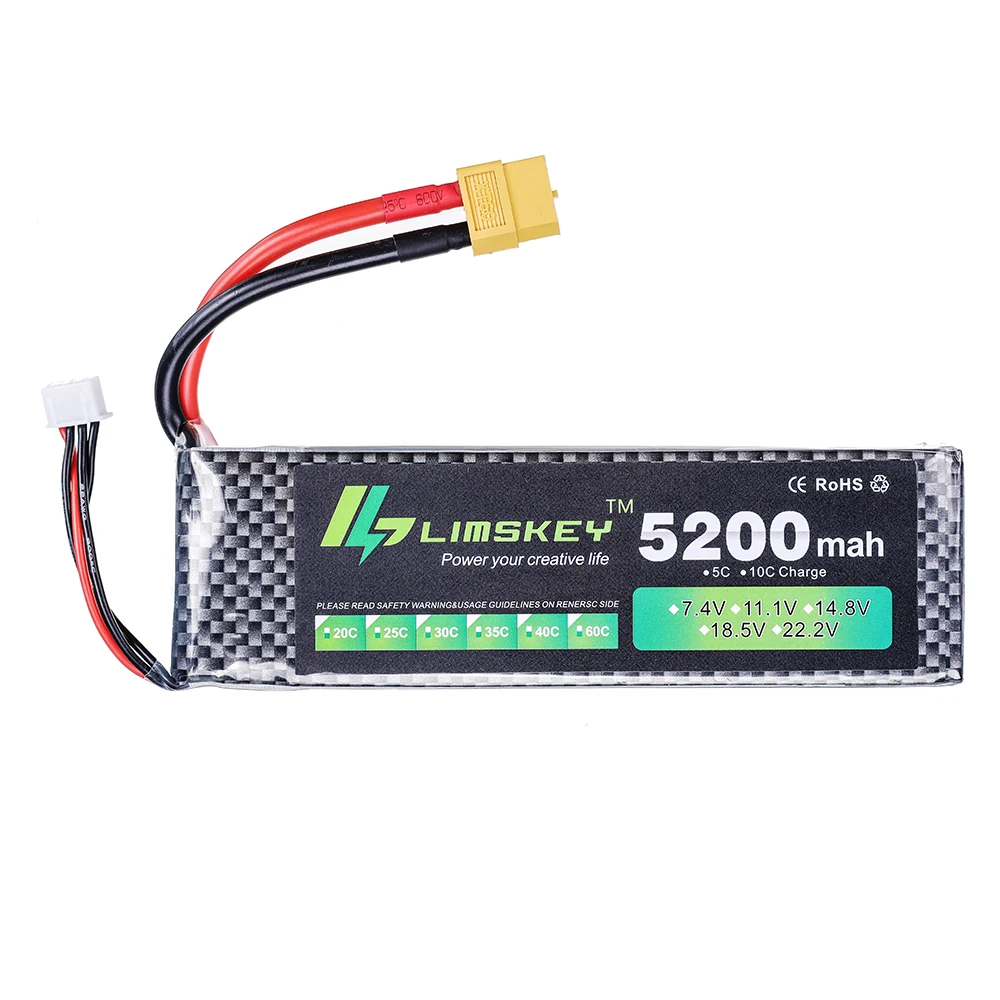 Limskey Power batería 7,4 V 52 - Hobby Rc Quadcopters & Multirotors reseña y precio