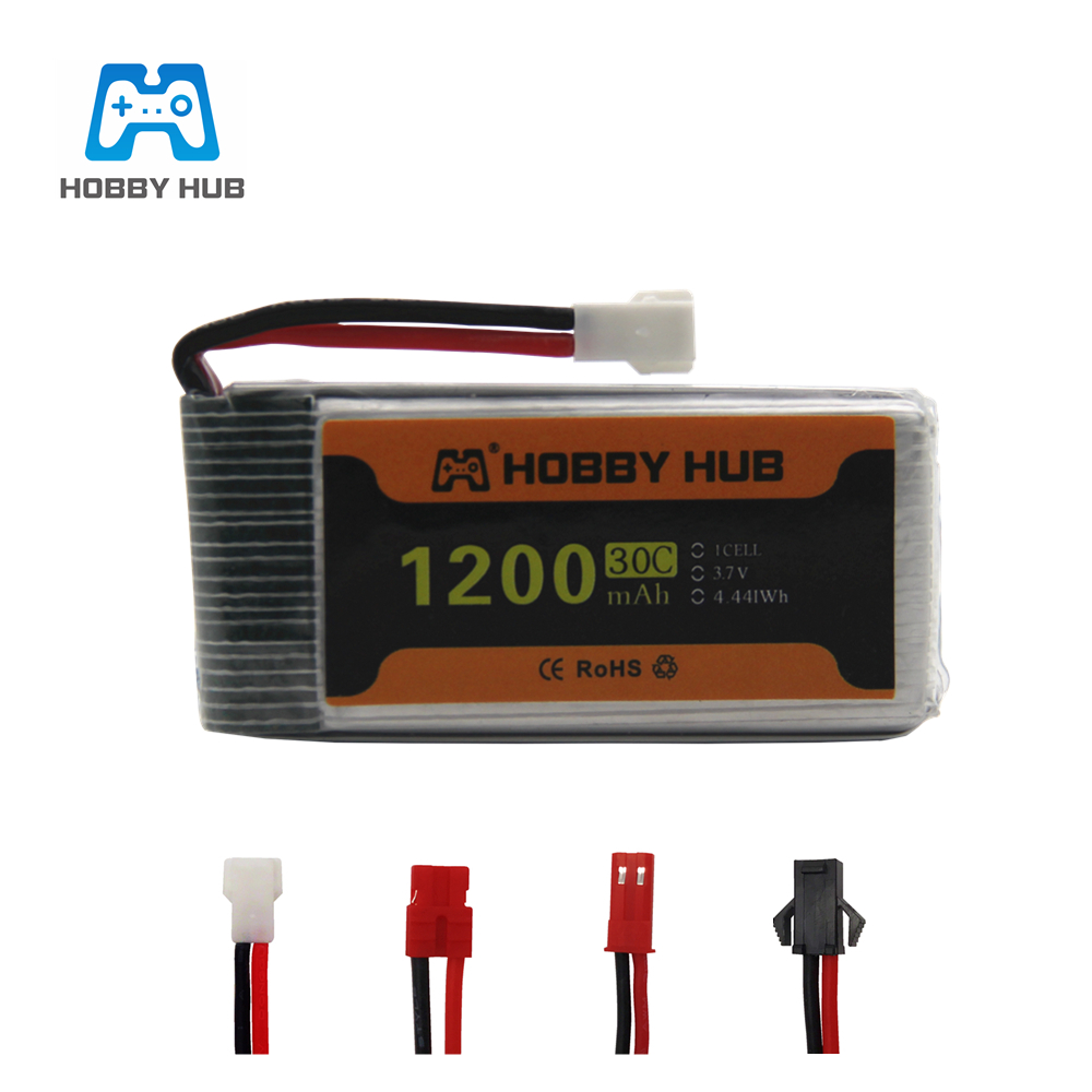 Batería Lipo 3.7V 1200mAh 30C  - Hobby Rc Quadcopters & Multirotors reseña y precio