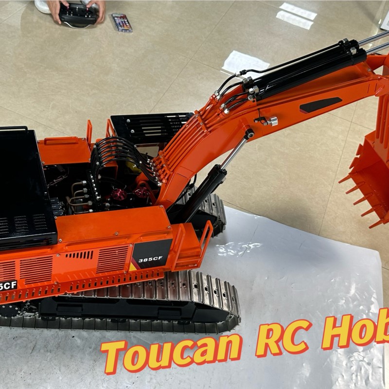 Excavadora Gigante RC 385CF de - Rc Excavator Hobby reseña y precio