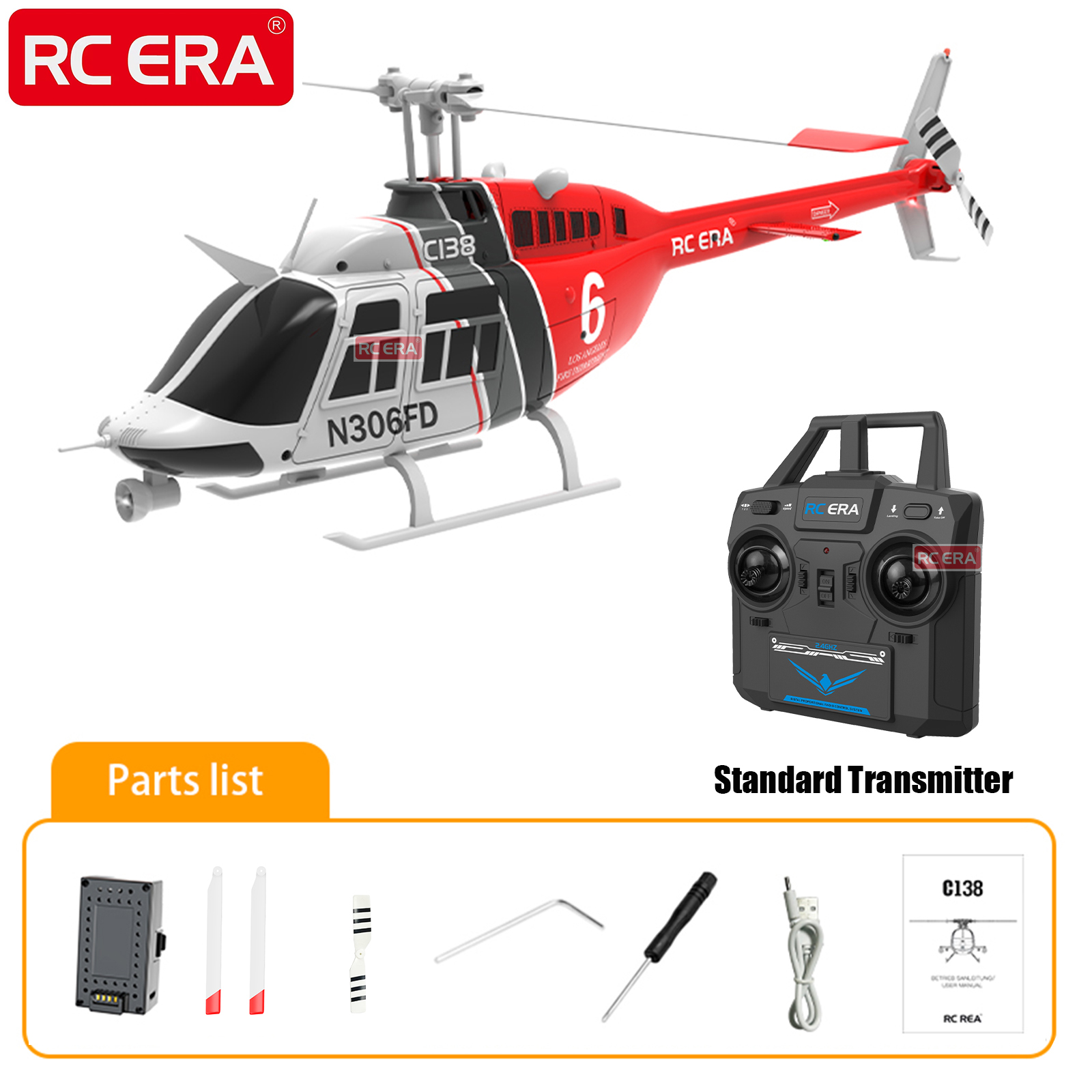 RC ERA C138 BELL 206 Jet Range - Rc Hobby Experts reseña y precio