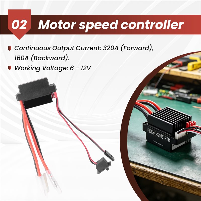 Controlador de velocidad ESC 3 - Rc Hobby Motor reseña y precio