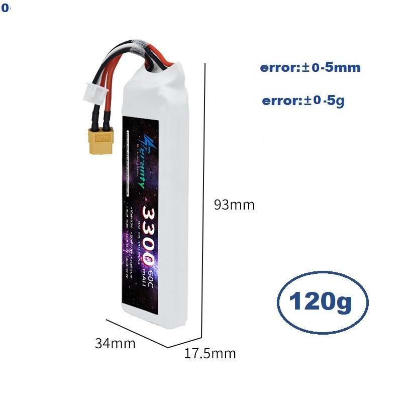 Batería LiPo 2S 7,4 V 3300mAh  - Rc Hobby Model reseña y precio