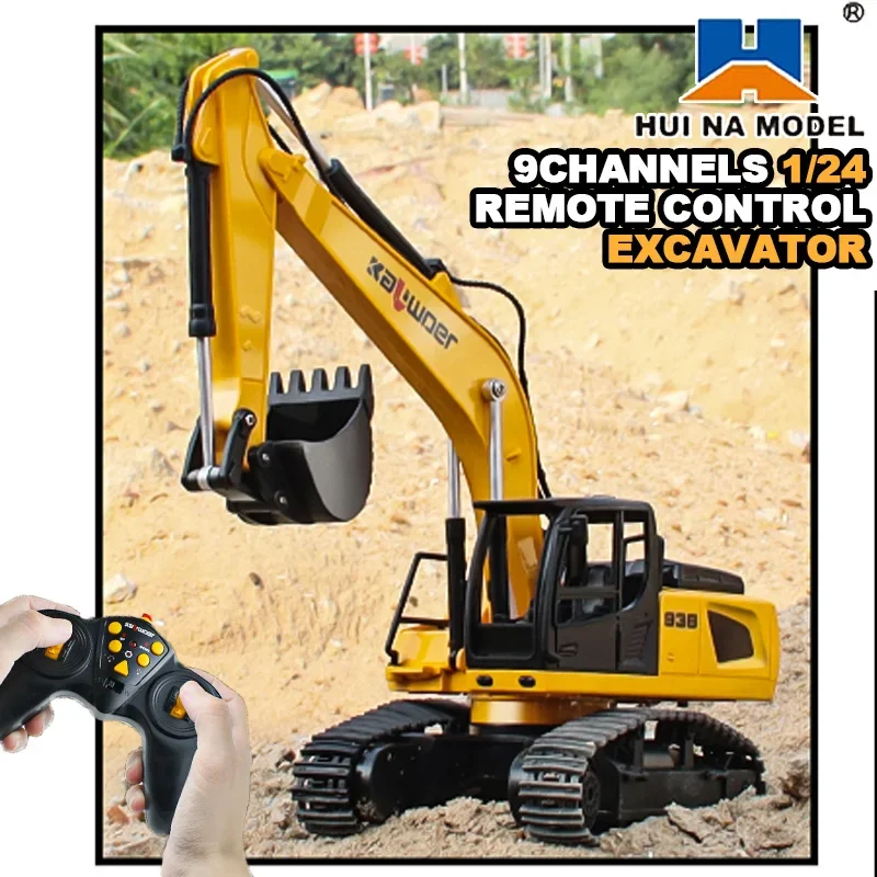 Huina Rc excavadora 1/24 9Ch c - Rc Excavator Hobby reseña y precio