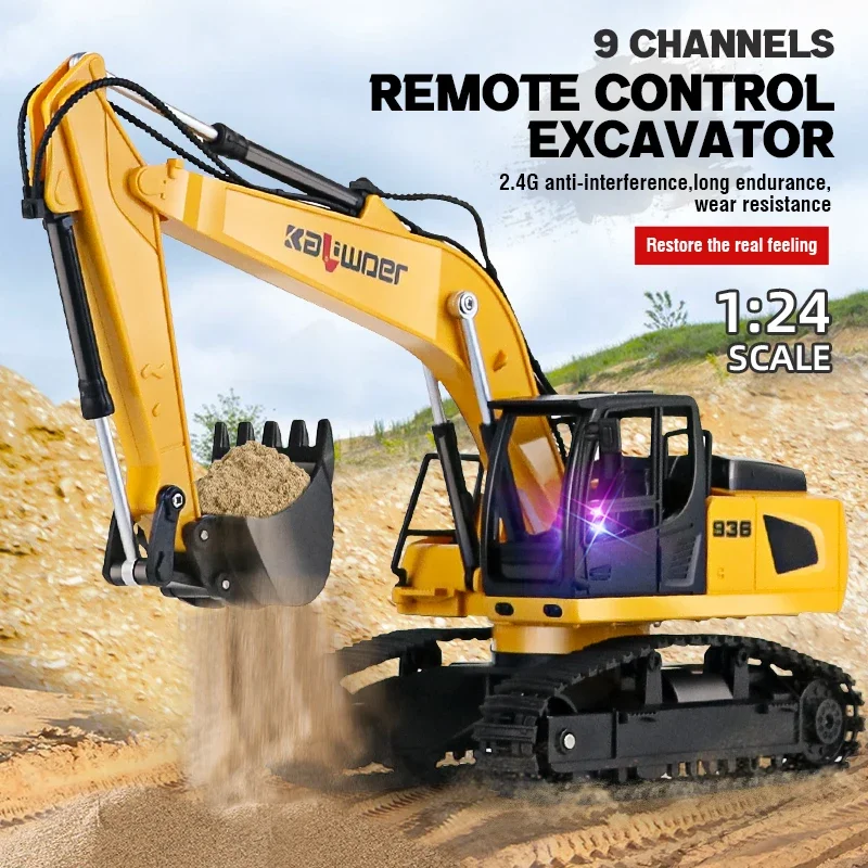 Huina Rc excavadora 1/24 9Ch c - Rc Excavator Hobby reseña y precio
