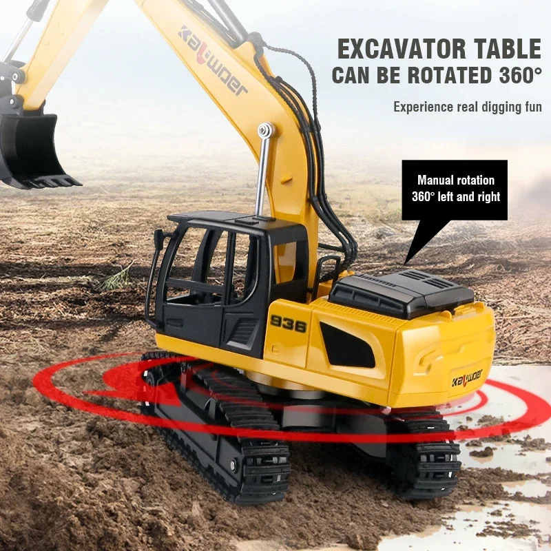 Huina Rc excavadora 1/24 9Ch c - Rc Excavator Hobby reseña y precio