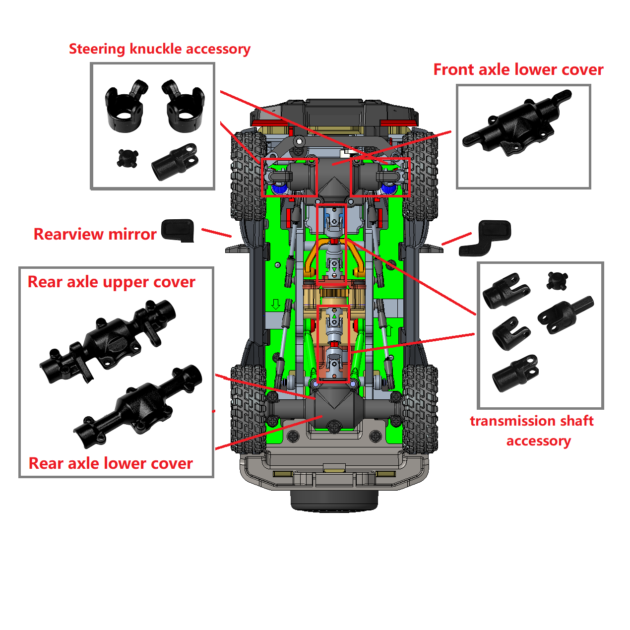 Piezas de repuesto del eje de  - Rc Drift Car Brushless reseña y precio