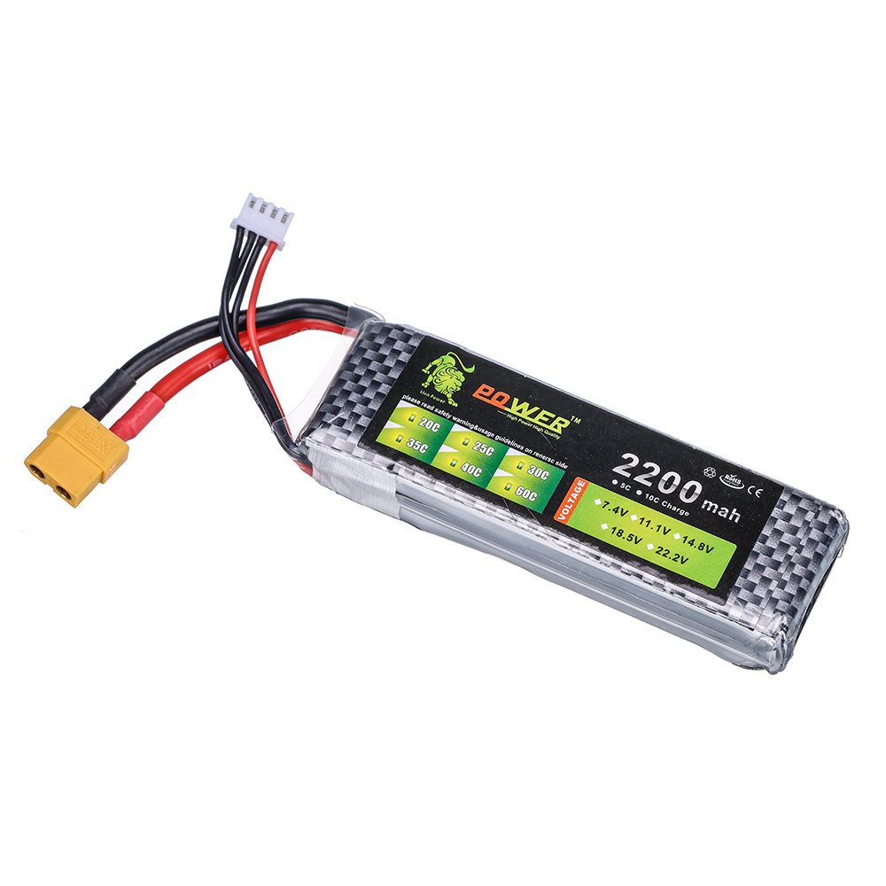Batería Lipo 3S 11.1V 2200mAh  - Hobby Rc Quadcopters & Multirotors reseña y precio