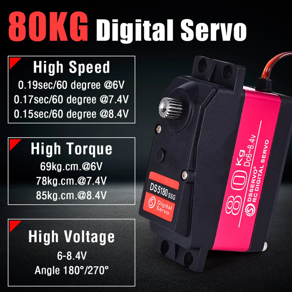 Dsservo impermeable DS5180 80K - Rc Hobby Shops reseña y precio