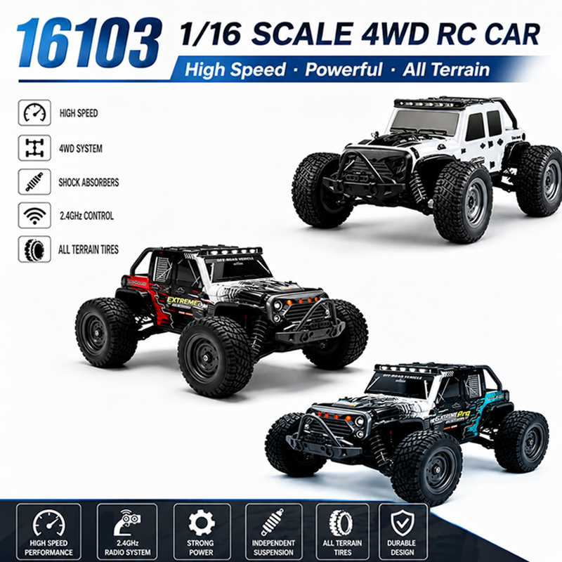 MJX 1/16 2.4G 4WD RC Monster T - Rc Hobby Line reseña y precio