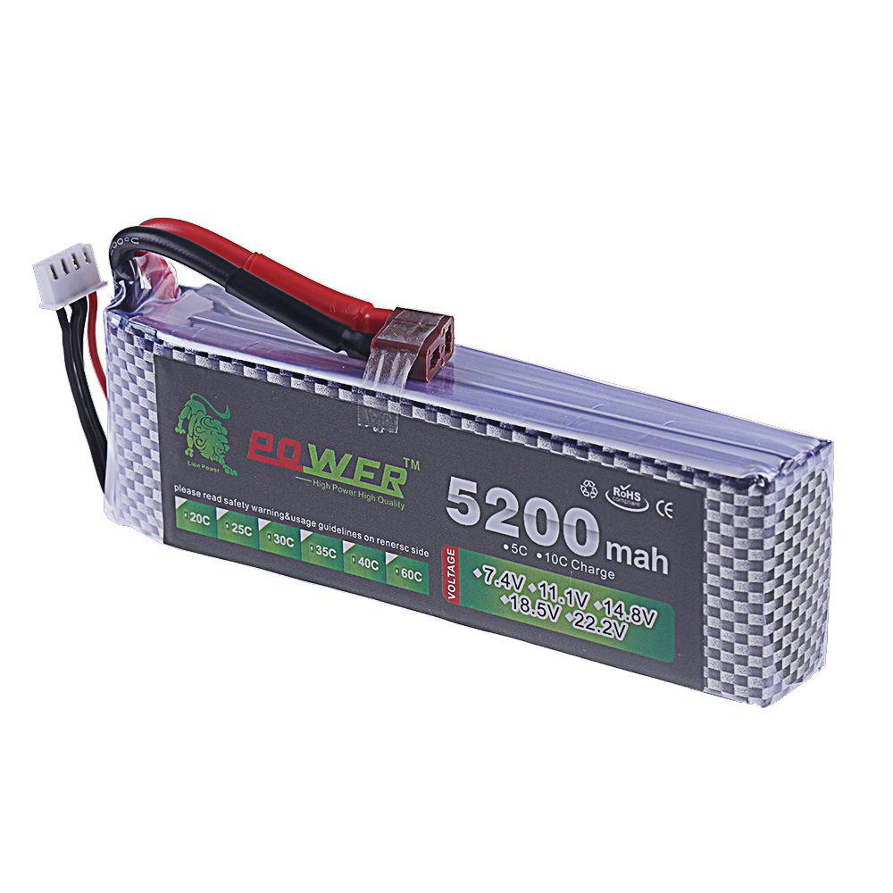 Batería Lipo 3S 11,1 V 5200mah - Hobby Rc Quadcopters & Multirotors reseña y precio