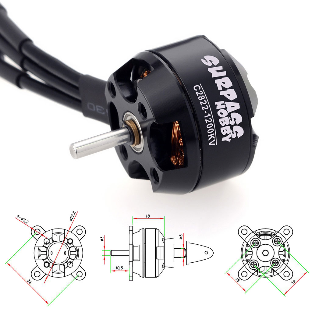 Motor sin Escobillas SURPASS H - Hobby Rc Quadcopters & Multirotors reseña y precio