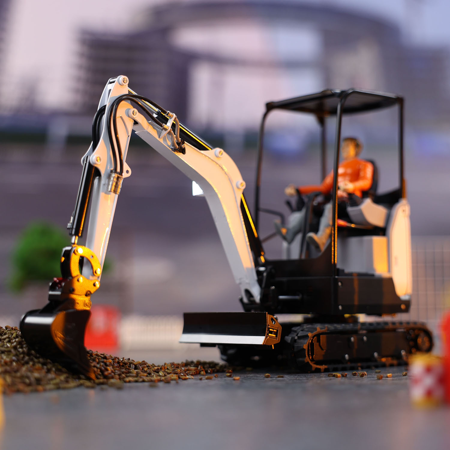 Mini Excavadora RC RTR JX E20, - Rc Excavator Hobby reseña y precio